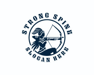 Bow Arrow Warrior logo design