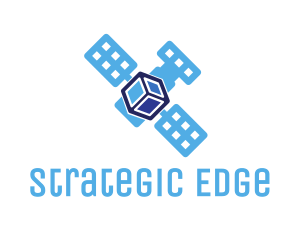 Blue Satellite Cube logo