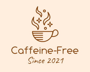 Sparkling Coffee Cup logo design