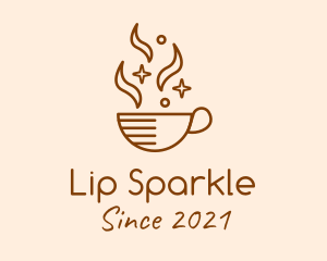 Sparkling Coffee Cup logo design