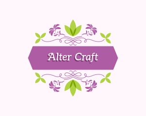 Floral Craft Banner logo design