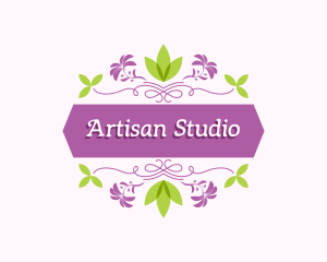 Floral Craft Banner logo design