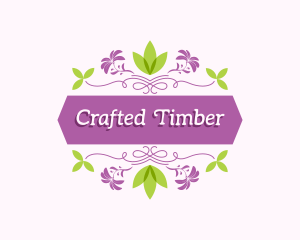 Floral Craft Banner logo design