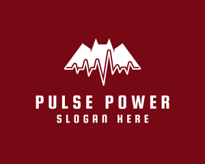 Bat Cardiology Pulse logo design