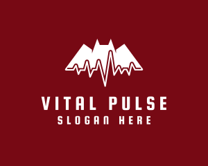 Bat Cardiology Pulse logo design