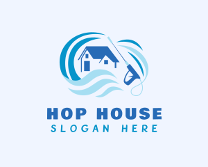 House Pressure Washer logo design