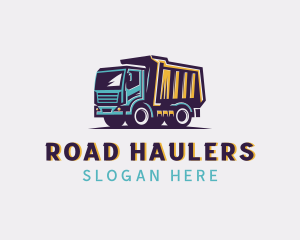 Dump Truck Trucking logo design