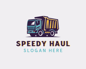 Dump Truck Trucking logo design