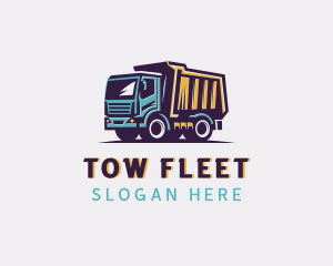 Dump Truck Trucking logo design