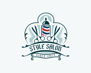 Haircut Barbershop Scissors logo