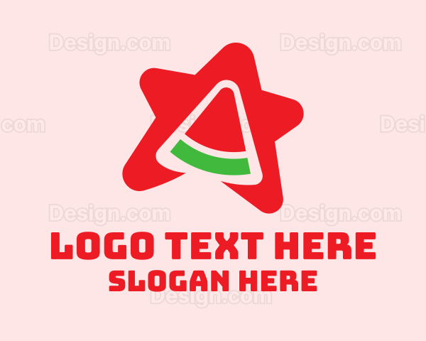 Red Watermelon Star Logo