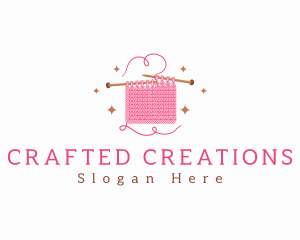 Crochet Knitting Wool logo design