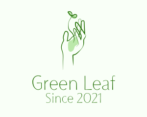 Plant Seedling Hand logo