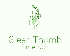 Plant Seedling Hand logo