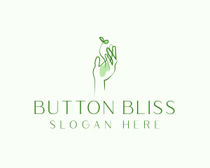 Plant Seedling Hand logo design