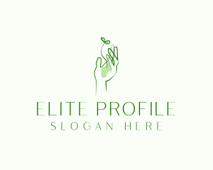 Plant Seedling Hand logo design