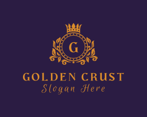 Golden Royal Crown logo design