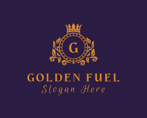 Golden Royal Crown logo design