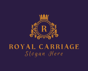 Golden Royal Crown logo design