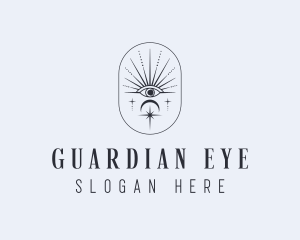 Tarot Eye Bohemian logo design