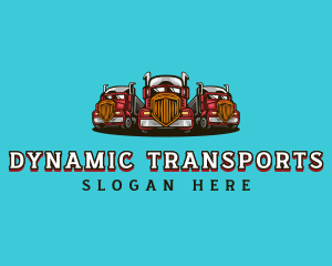 Transport Fleet Trucking logo design