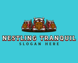 Transport Fleet Trucking logo design