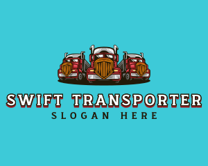 Transport Fleet Trucking logo design