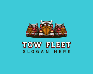 Transport Fleet Trucking logo design