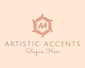 Elegant Leaf Salon Cosmetics logo design