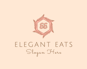 Elegant Leaf Salon Cosmetics logo design