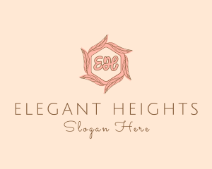 Elegant Leaf Salon Cosmetics logo design