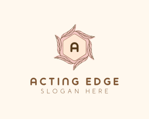 Elegant Leaf Salon Cosmetics logo design