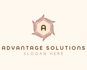 Elegant Leaf Salon Cosmetics logo design