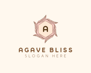 Elegant Leaf Salon Cosmetics logo design