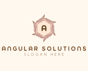 Elegant Leaf Salon Cosmetics logo design