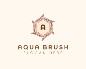 Elegant Leaf Salon Cosmetics logo design