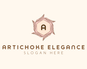 Elegant Leaf Salon Cosmetics logo design