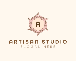 Elegant Leaf Salon Cosmetics logo design