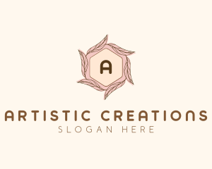 Elegant Leaf Salon Cosmetics logo design