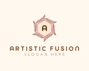 Elegant Leaf Salon Cosmetics logo design