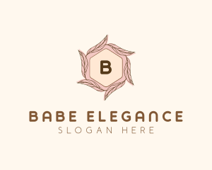 Elegant Leaf Salon Cosmetics logo design