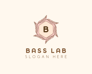 Elegant Leaf Salon Cosmetics logo design