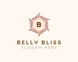 Elegant Leaf Salon Cosmetics logo design