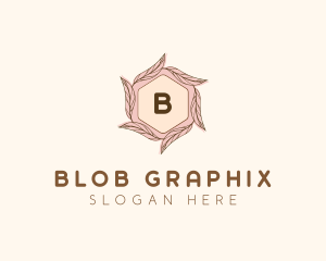 Elegant Leaf Salon Cosmetics logo design