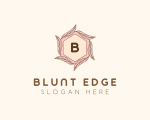 Elegant Leaf Salon Cosmetics logo design