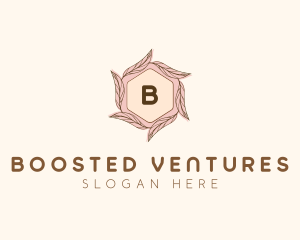 Elegant Leaf Salon Cosmetics logo design