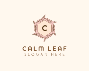 Elegant Leaf Salon Cosmetics logo design