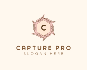 Elegant Leaf Salon Cosmetics logo design