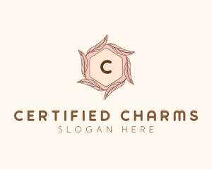 Elegant Leaf Salon Cosmetics logo design