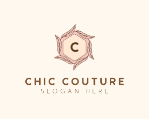 Elegant Leaf Salon Cosmetics logo design